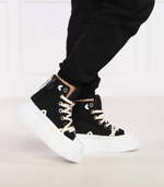Кожаные кроссовки matilda canvas high 23 INUIKII - черный(30103-024)