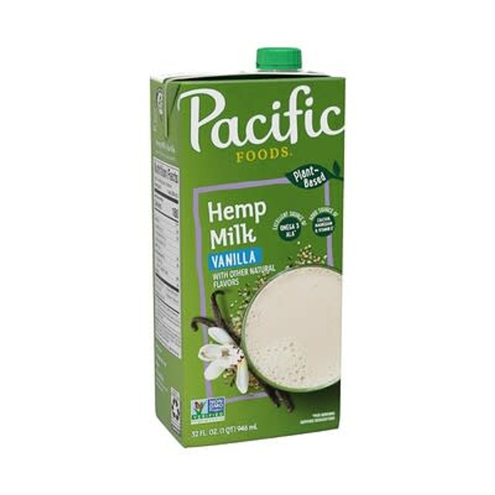 Pacific Foods, конопляное молоко, ваниль, 946 мл (32 жидк. унции)