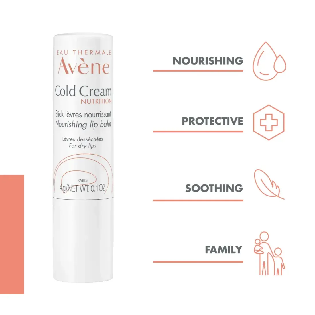 Питательный бальзам для губ AVENE Cold Cream 4гр