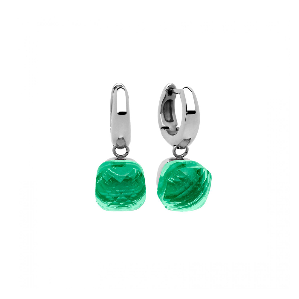 Серьги Qudo Firenze smaragd 300084 G/S