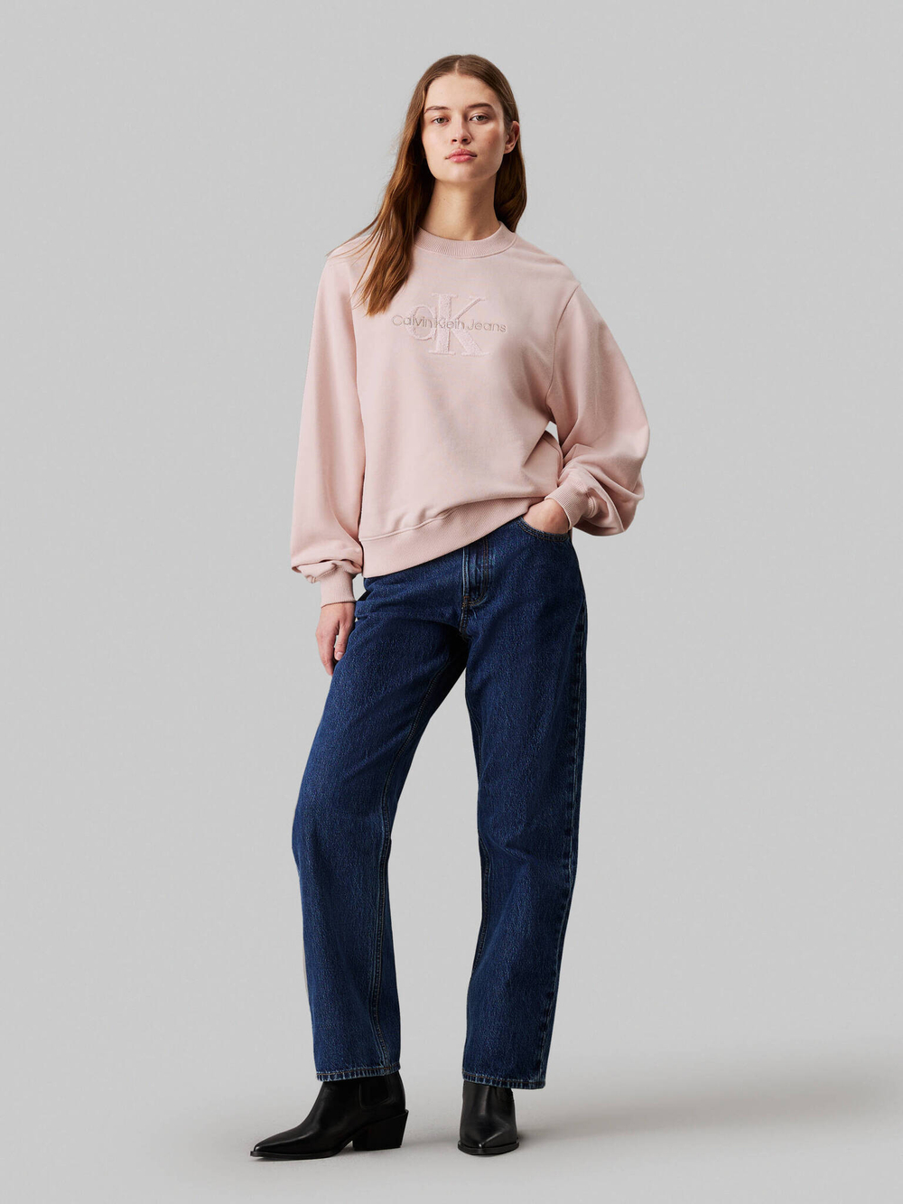 Худые Chenille Calvin Klein Jeans - пудро-розовый(J20J224652)