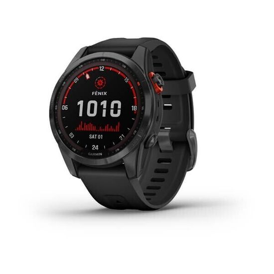 Умные часы Garmin Fenix 7X Solar серый с черным ремешком 51 мм