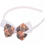 Ободок для волос детский на блистере «Rapunzel», в клеточку, микс 6 цветов, 1см