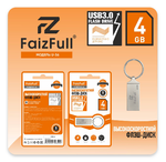 Флеш-накопитель 4 Gb FaizFull U56-4 USB IPX7 металл