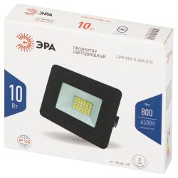 Прожектор светодиодный уличный ЭРА LPR-023-0-65K-010 10Вт 6500K IP65 гарантия 2 года | Прожекторы Стандарт