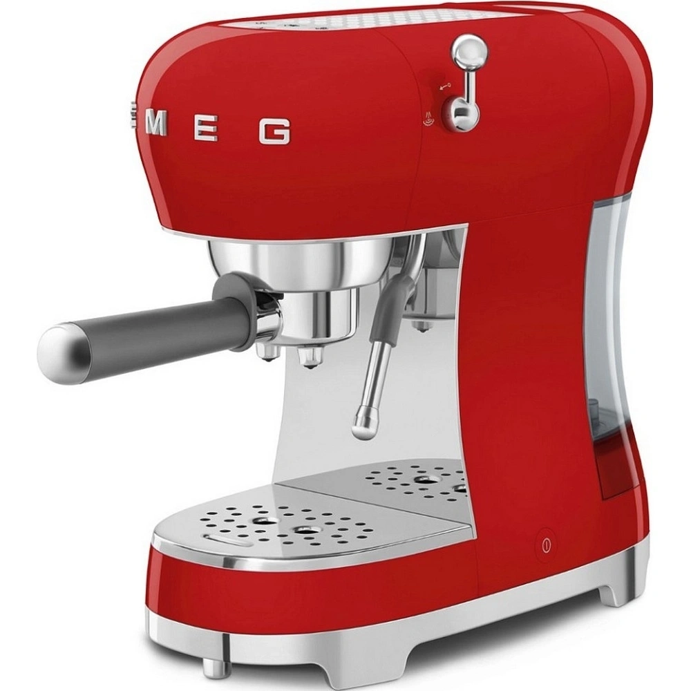 Кофеварка рожковая Smeg ECF02RDEU красная