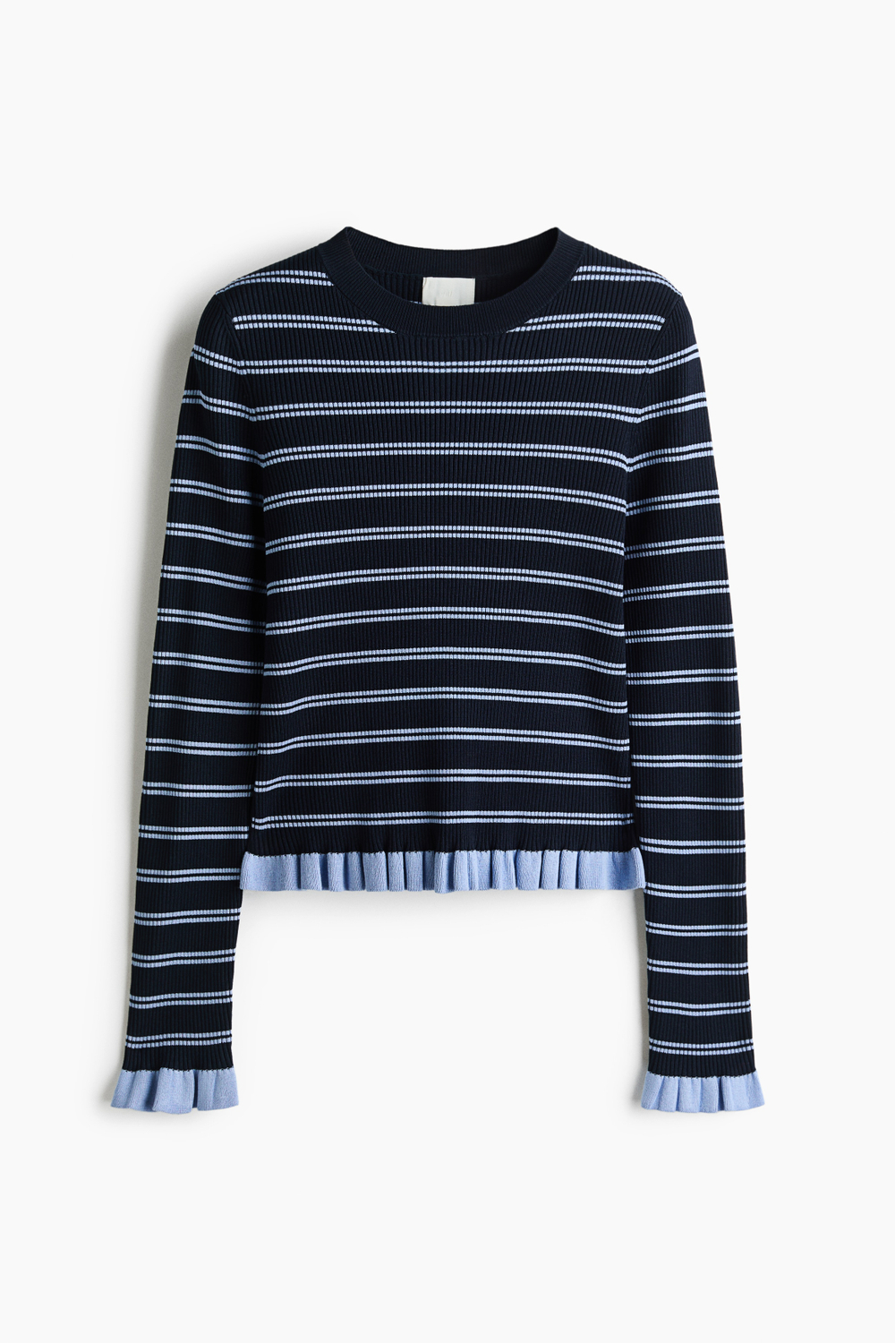 Облегающий топ в резинку с оборками - H&M