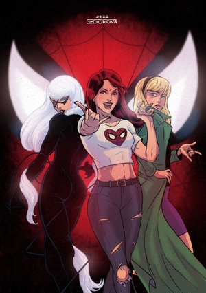 Открытка «Spider-Girls»