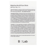 B_Lab, Perfect Balance, стик для загара с матча, Airyfit, SPF 50+/PA++++, 15 г (0,52 унции)