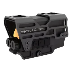 Прицел коллиматорный Vector Optics Frenzy PLUS 1x31x26 (SCRD-67) - вид спереди слева, кнопки управления