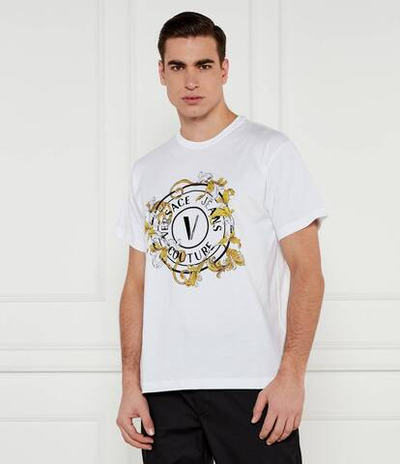 Футболка Versace Jeans Couture - белый(78GAHC01CJ01C)