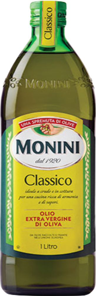 Monini Масло оливковое Classico, стеклянная бутылка, 1 л