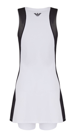 Теннисное платье EA7 Woman Jersey Dress - белый