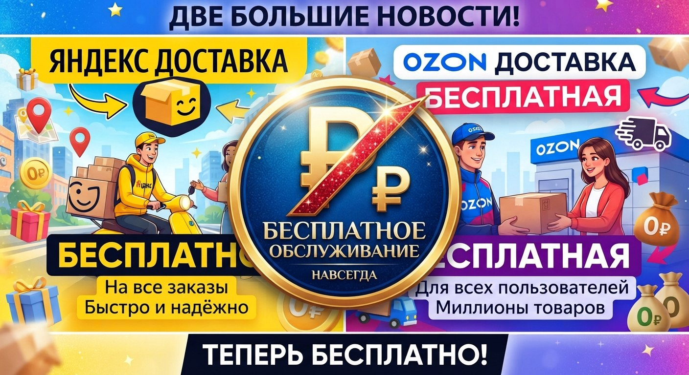 БЕСПЛАТНАЯ ДОСТАВКА НА OZON И ЯНДЕКС МАРКЕТ! + СНИЖЕНИЕ ЦЕН НА КОРМА