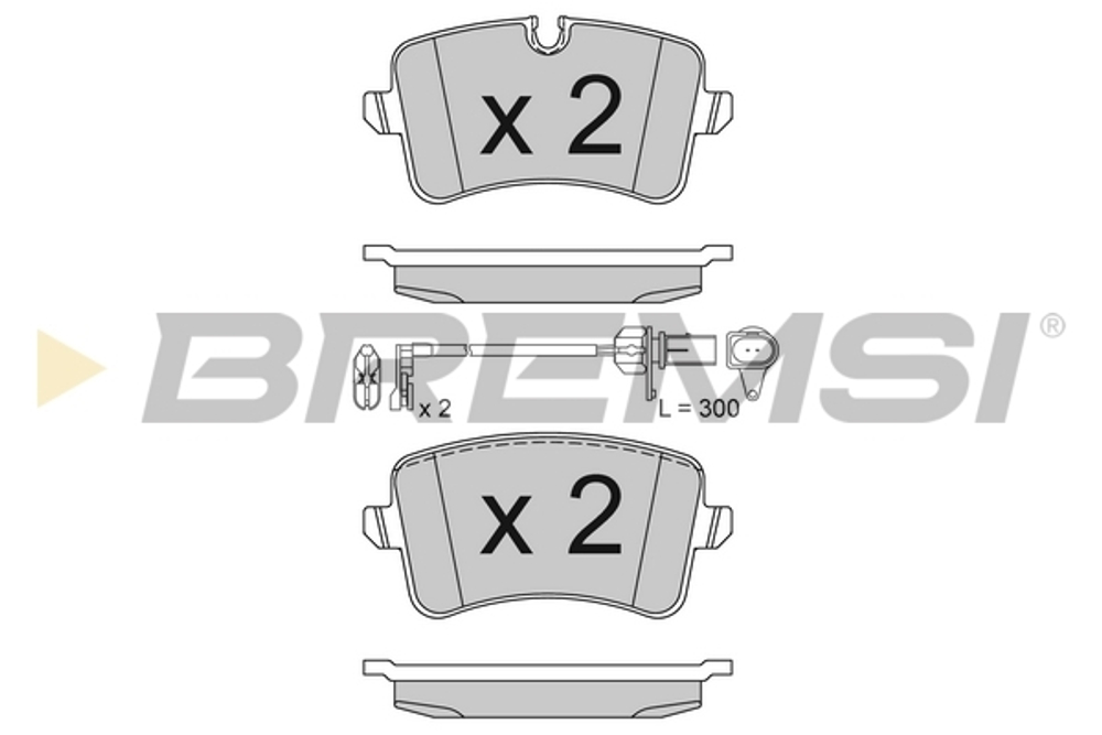 BREMSI - BP3493-BMS - Brake Pad Set, disc brake
