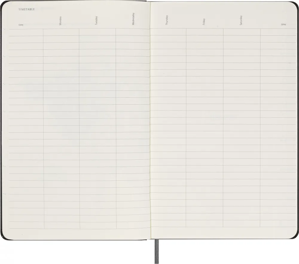 Еженедельник Moleskine Classic WKNT Large недатированный (DHUNDB12WN301) 5