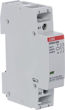 Модульный контактор ABB ESB20-20N модульный (20А АС-1 2НО) катушка 230В AC/DC