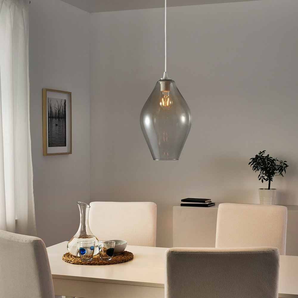 IKEA HOLMEJA  (ИКЕА ХОЛМЕЙА)  -  Абажур для подвесной лампы, серый