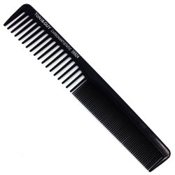 Toni&Guy Carbon Antistatic Comb - Расчёска комбинированная рабочая 18 см 06924