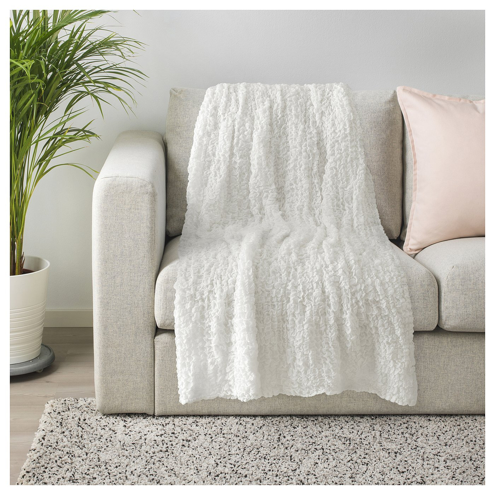 IKEA OFELIA  (ИКЕА ОФЕЛИА)  -  Плед - белый 130х170 см