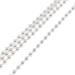 Цепь декоративная металл шариковая мулька 3.2 мм / 45.72 метра, серебро