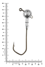 Джиг некрашеный Stinger Eye Jig, крючок Vido Craft VD-079 6/0 (3шт/уп)