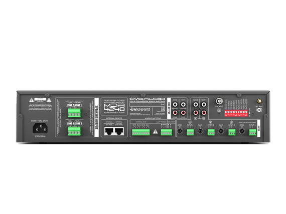 CVGAUDIO MDA-4240 профессиональный матричный четырехзонный микшер-усилитель, мощность 4х240W/100V