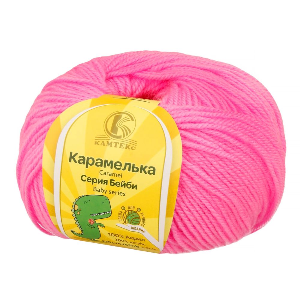 Пряжа Камтекс Карамелька / уп.10 мот. по 50 г, 175 м, цв.054 розовый супер Пряжа Камтекс Карамелька / уп.10 мот. по 50 г, 175 м, цв.054 розовый супер