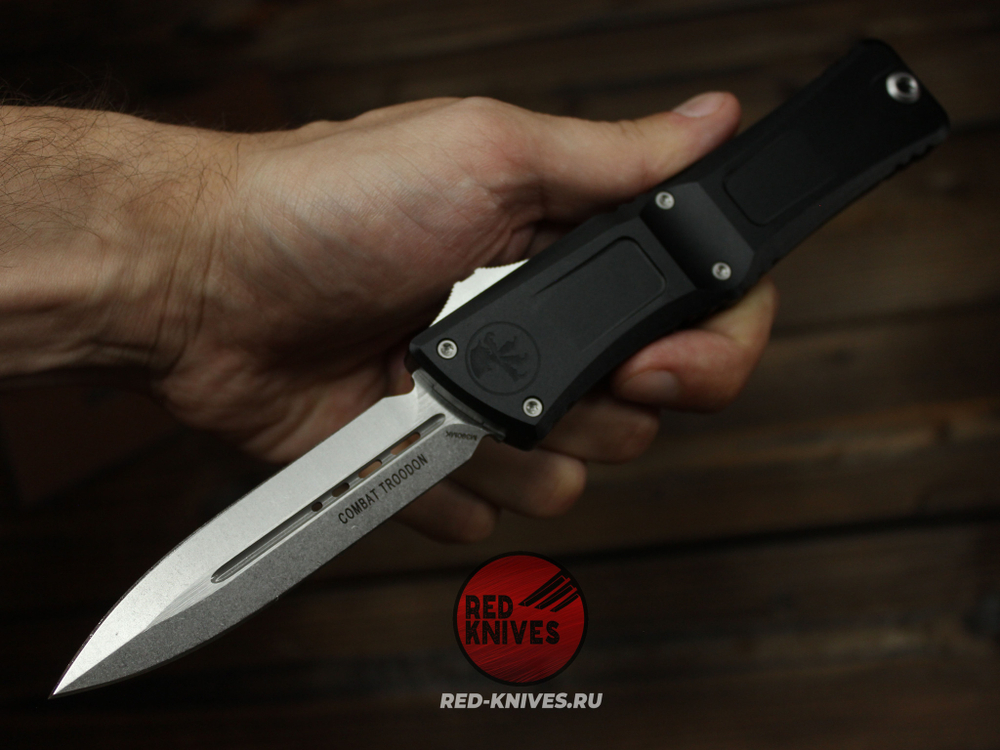 Нож Microtech Troodon 3 D/E - клинок стоунвош МТ14