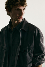 КУРТКА-РУБАШКА СВОБОДНОГО КРОЯ С ЭФФЕКТОМ СТИРКИ — ZARA