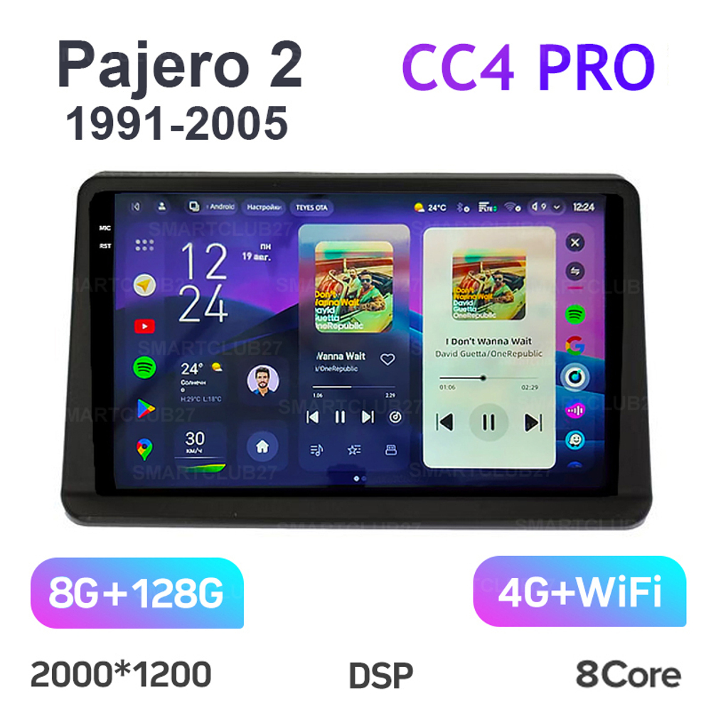 Teyes CC4 Pro 9" для Mitsubishi Pajero 2 1991-2005