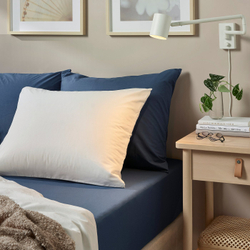 IKEA ULLVIDE  (ИКЕА УЛЛВИДЕ)  -  Простыня натяжная - тёмно-синий 160х200 см
