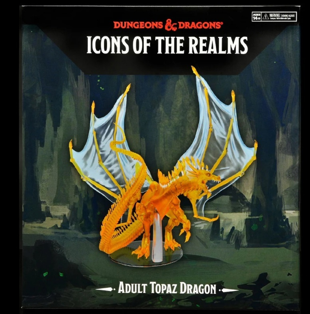 D&D Icons of the Realms: Adult Topaz Dragon