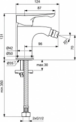 Смеситель VIDIMA BA 414 AA биде