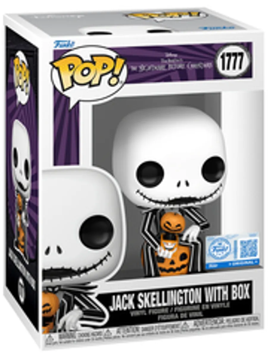 Funko POP! Disney. The Nightmare Before Christmas: Jack Skellington with Box (Exc) (1777)