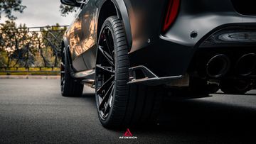 Карбоновые сплиттеры заднего бампера AE Design BMW X5M F95 2020-2025
