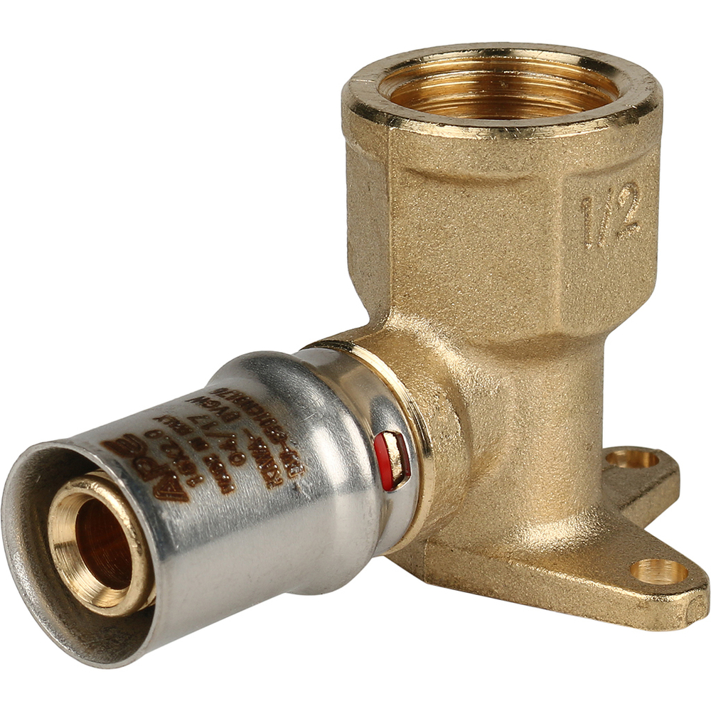 Угольник настенный с креплением короткий 1/2"х16