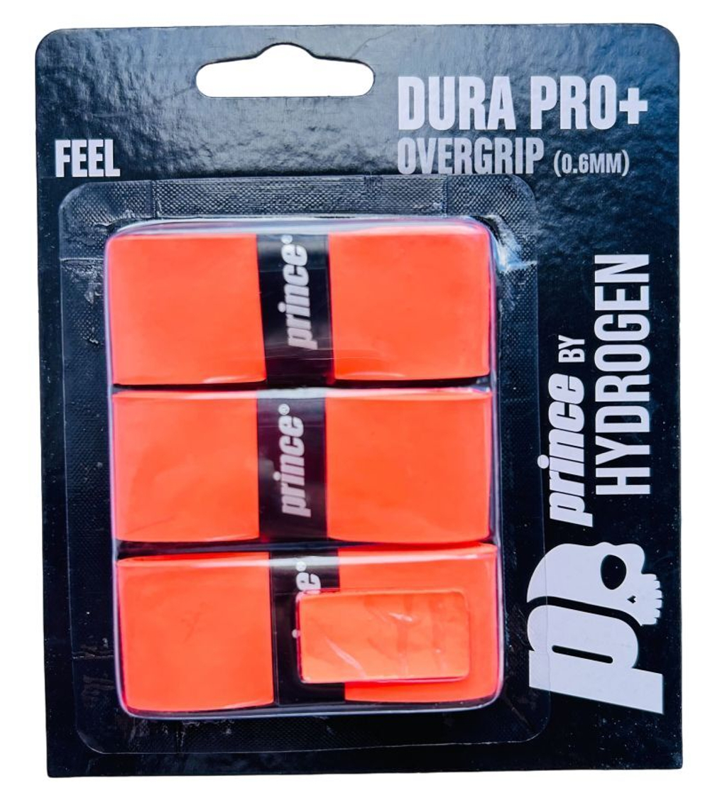Теннисные намотки Prince by Hydrogen Dura Pro+ 3P - Оранжевый
