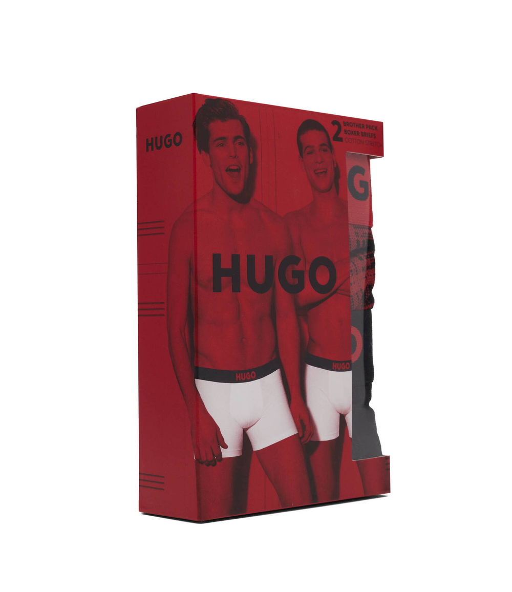 трусики-боксеры 2 шт. boxerbr brother pack Hugo Bodywear - красный(50484641)