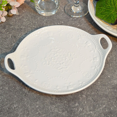 Блюдо сервировочное 23*20см с ручками