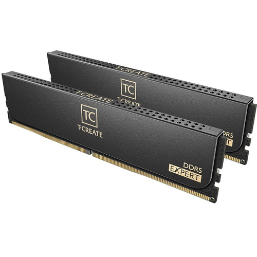 Модуль памяти DIMM DDR5 64Gb, 6400Mhz, 2x32Gb, Team Group T-CREATE Expert Black (CTCED564G6400HC40BDC01)