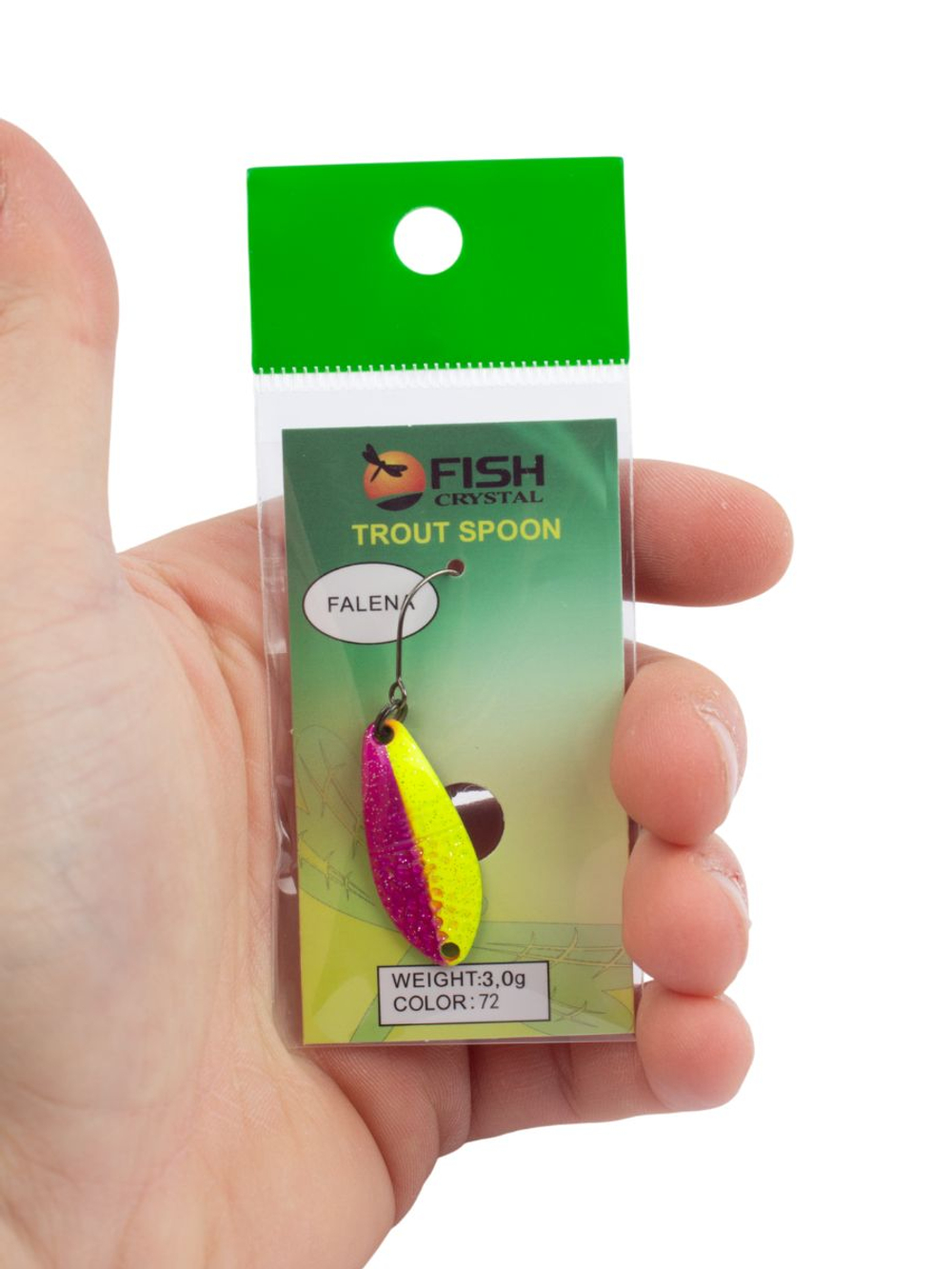 Блесна Fish Crystal FALENA 30 мм 3г на форель цвет 72