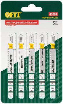Набор полотен для электролобзика 5 шт. (T111C; T119B; T101B; T118A; T127D)