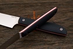 Нож кухонный MOYO Геликон шеф 165мм, сталь AR-RPM9, рукоять G10-extra черный