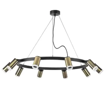 Люстра подвесная 10*GU10 LR0203100 черный/бронза Rullo Lightstar