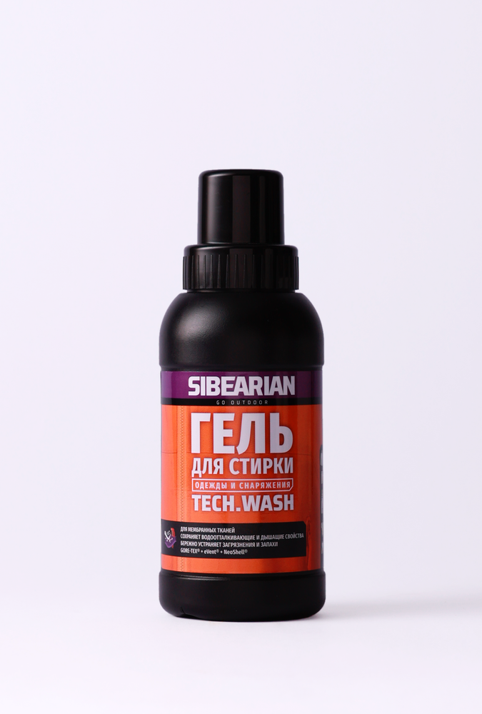 SIBEARIAN TECH WASH Гель для стирки мембранных и технологичных тканей 250 мл SIBEARIAN TECH WASH Гель для стирки мембранных и технологичных тканей 250 мл