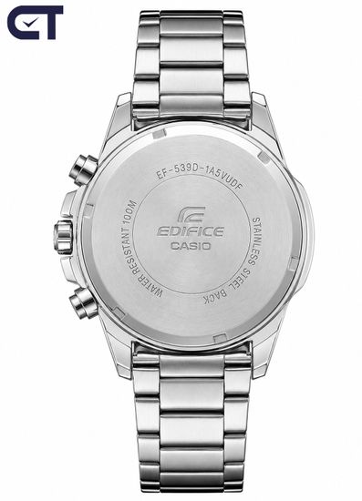 CASIO EF-539D-1A5VUDF EDIFICE мужские наручные часы — крупный стальной хронограф с тахиметром