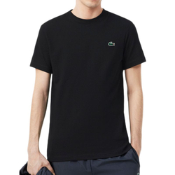 Теннисная футболка Lacoste Ultra Dry Printed Sport - black/patisson