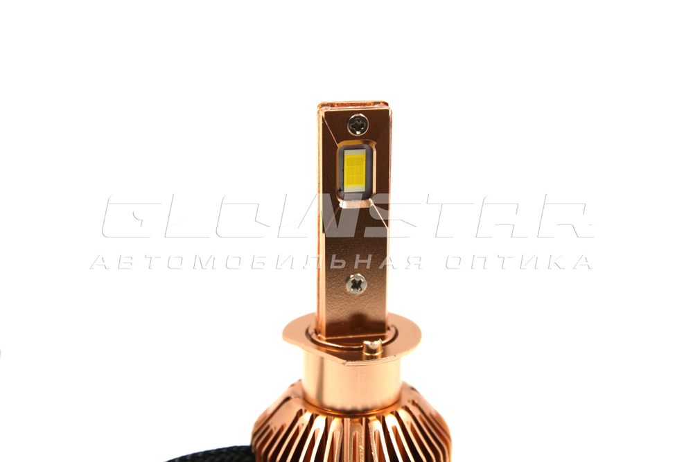 Светодиодные лампы Sariti T3 H1 с вентилятором, 12V-24V, 50W, 6000K (комплект, 2шт)