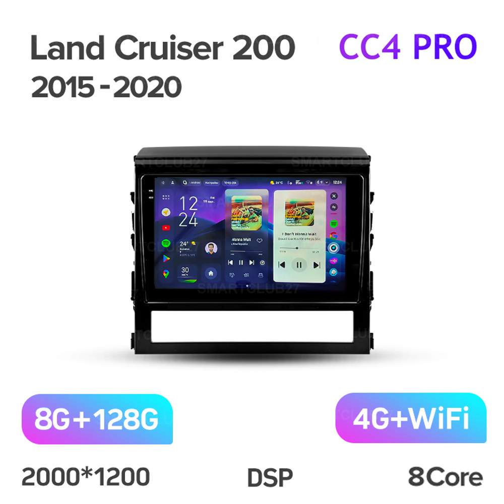 Teyes CC4 Pro 9" для Toyota Land Cruiser 200 2015-2020